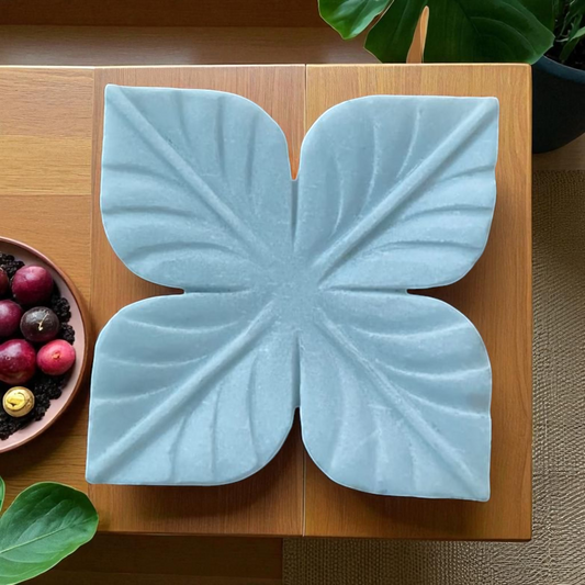 Leaf-Inspired Marble Tray