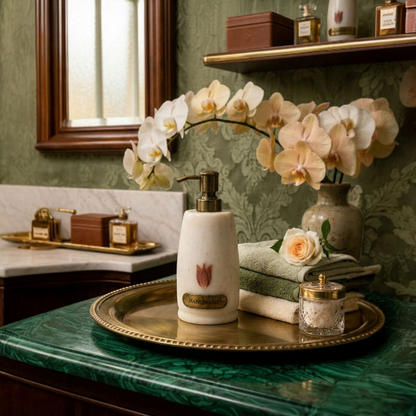 Regal Tulip Marble Soap Dispenser