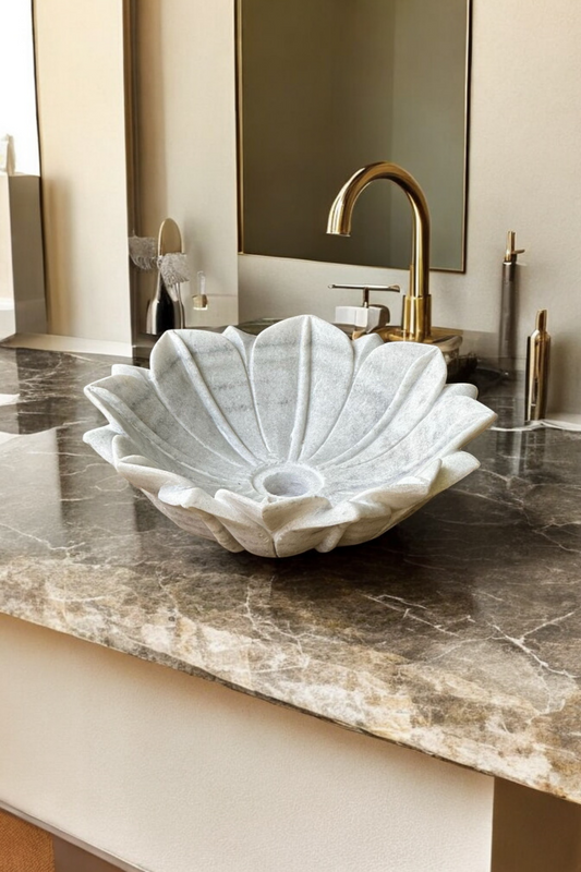 Lotus Luxe Marble Basin