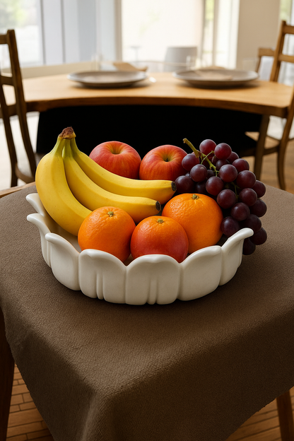 Marble Lotus shape urli bowl