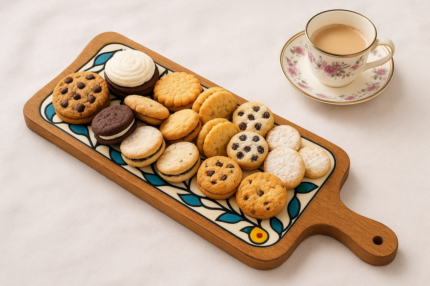 Nature’s Touch Wooden Resin Serving Board