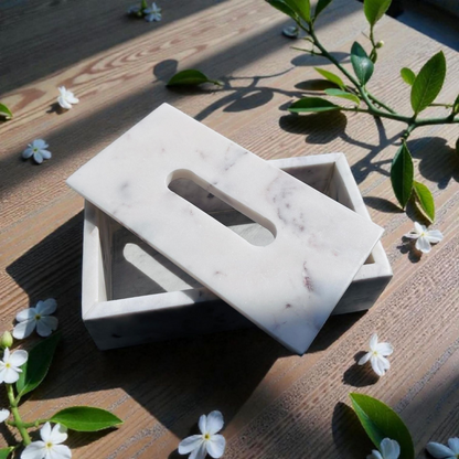 Natural Stone Marble Tissue Box