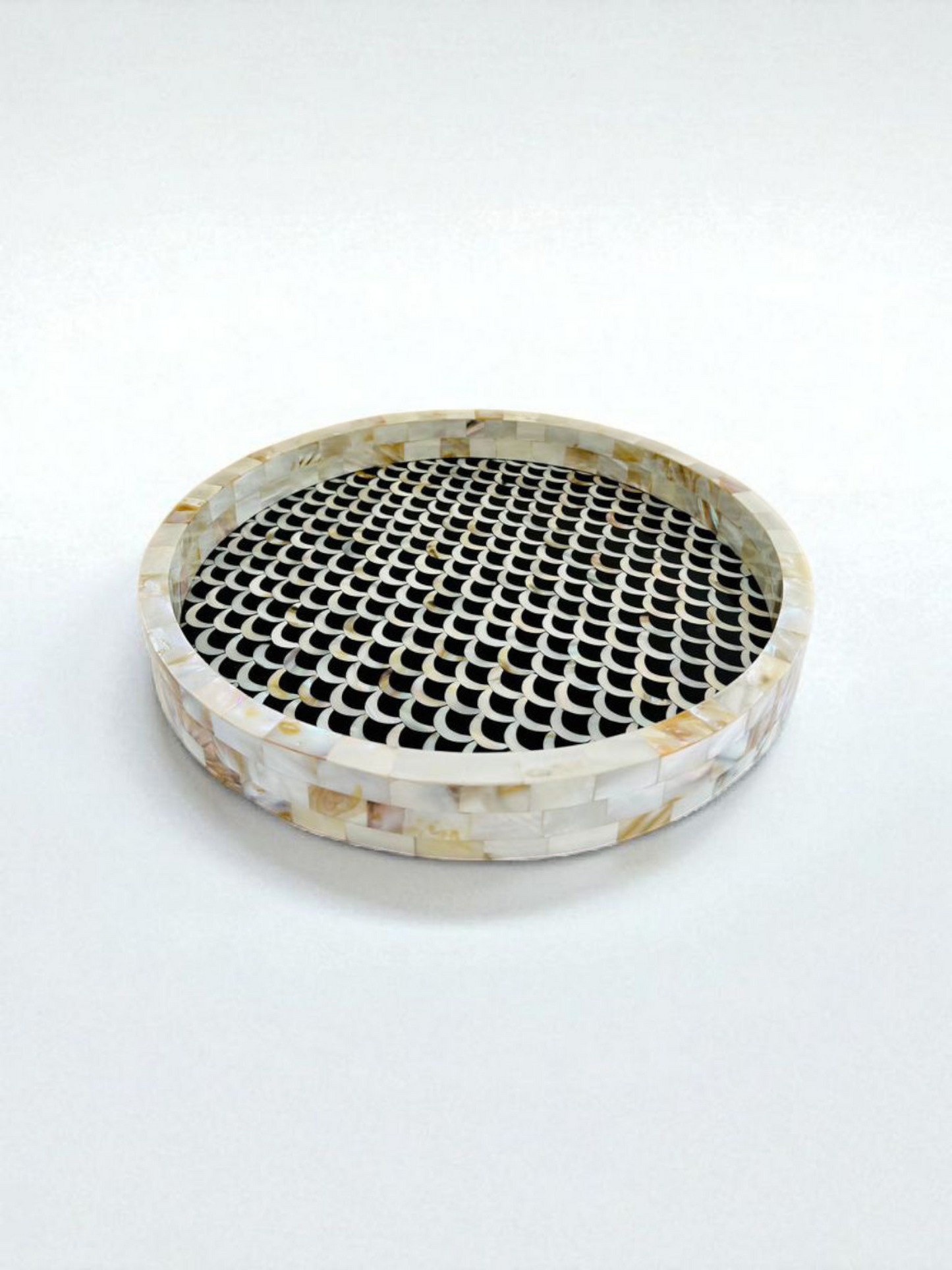 Eclipse Wooden Mother of Pearl Inlay Tray