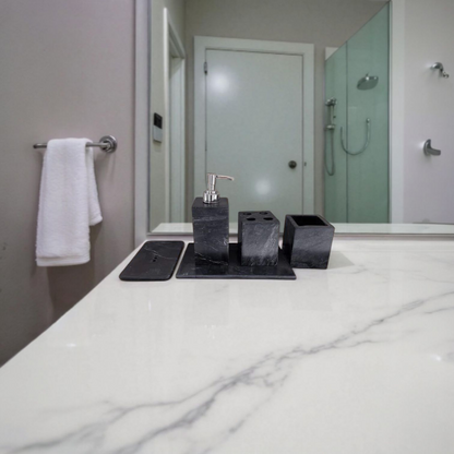 Luxury Black Marble Bathroom Accessory Set