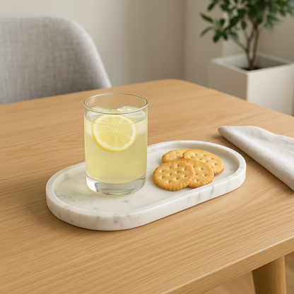 Oval Shape Marble Tray