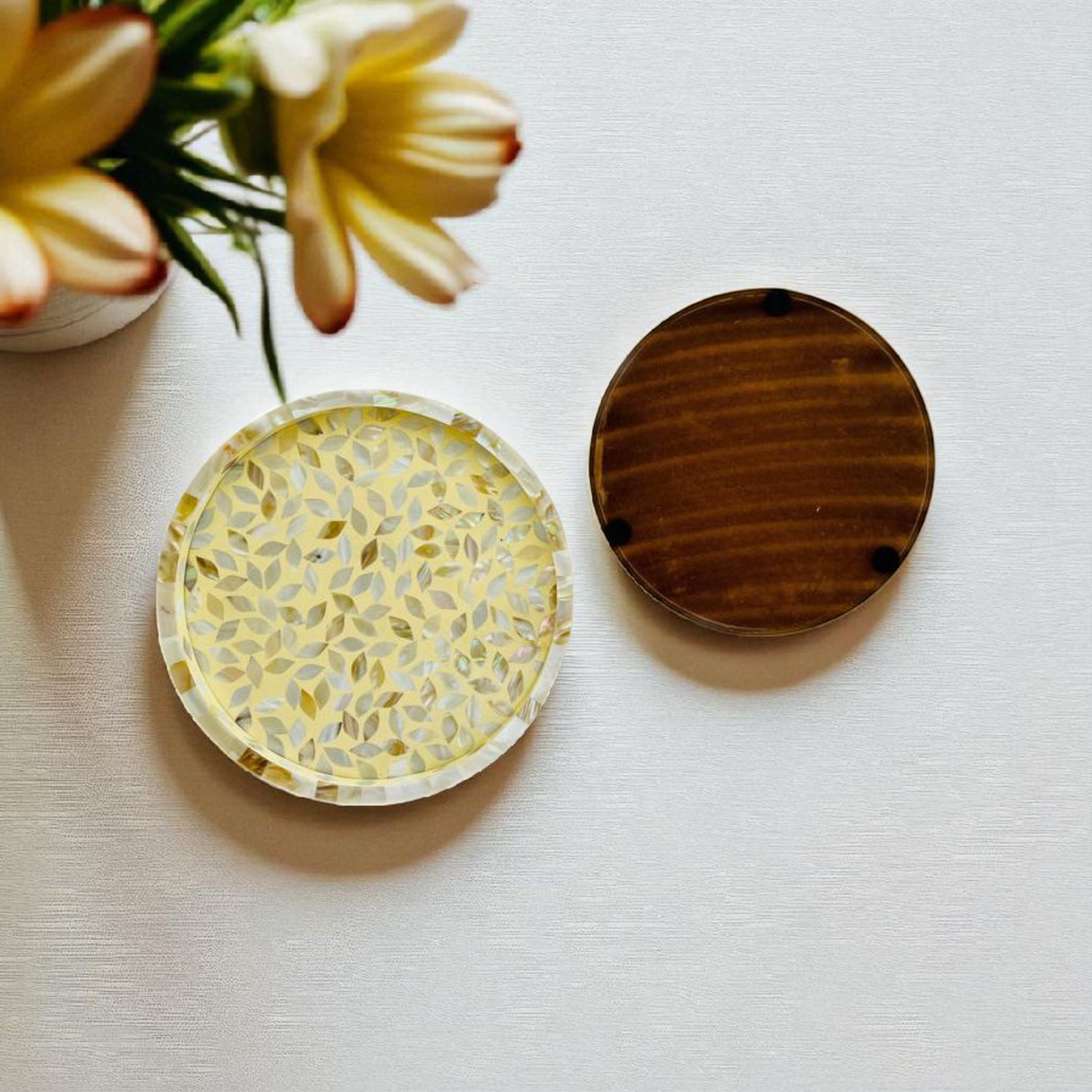 Iridescent Mother of Pearl Serving Tray